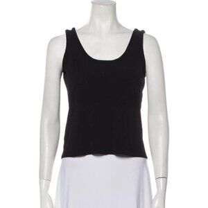 The Row black cropped sleeveless top XS